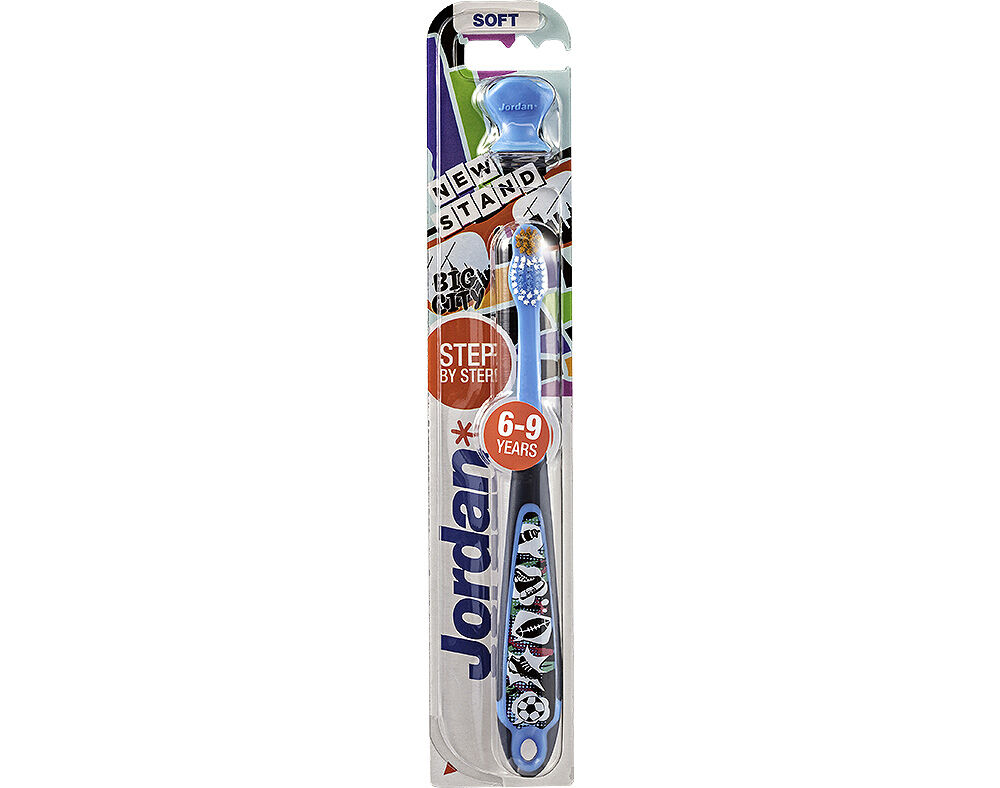 ESCOVA DE DENTES CRIAN&Ccedil;A STEP 3 6-9 ANOS JORDAN