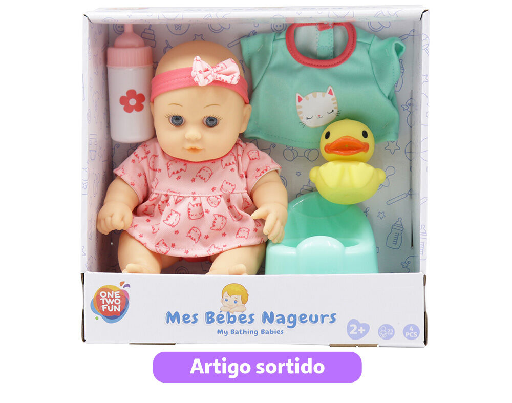 BONECO BEB&Eacute; ONE TWO FUN 23CM MODELOS SORTIDOS image number 1