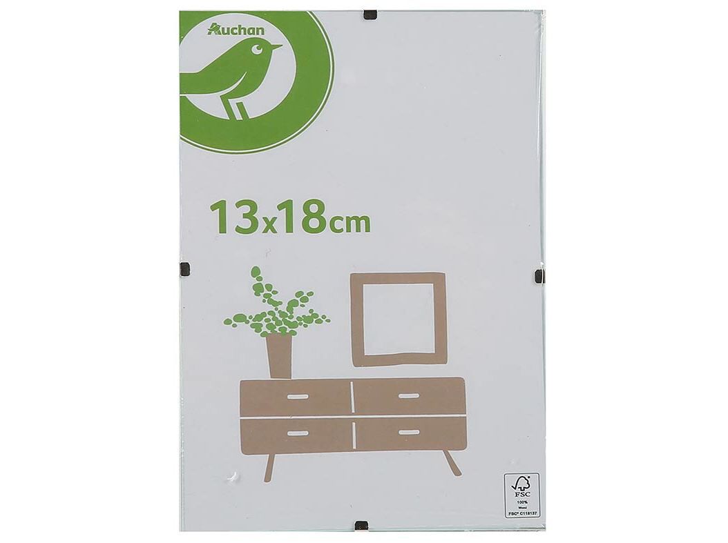 MOLDURA AUCHAN ESSENCIAL BRANCO 13X18CM image number 0