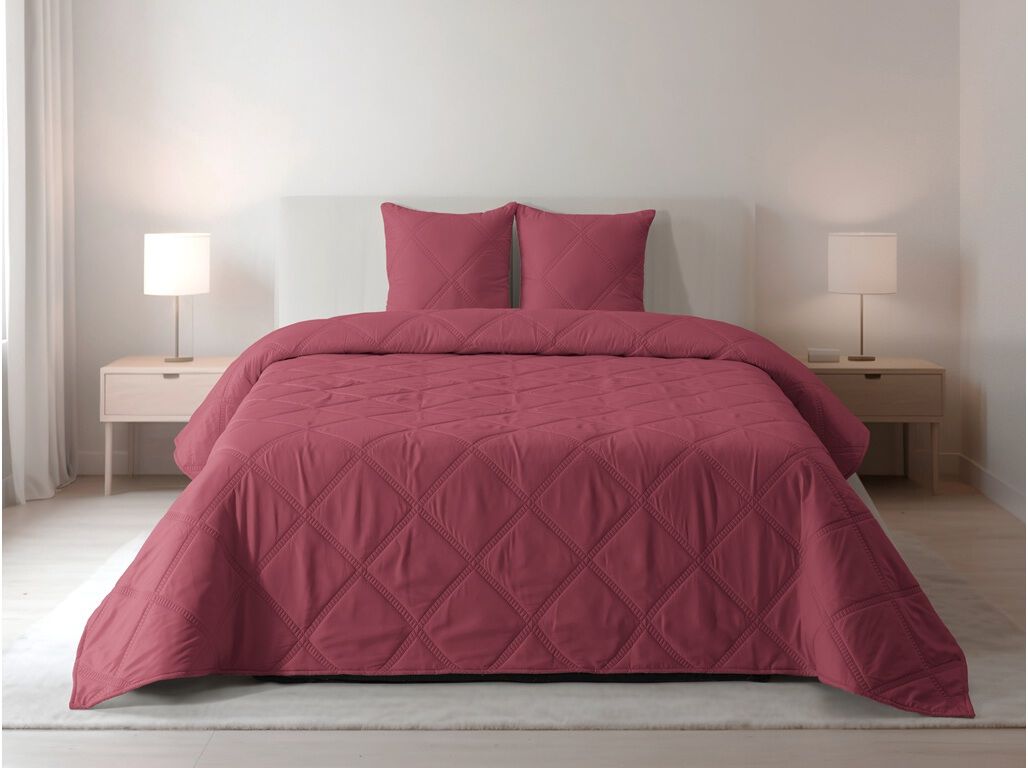 COBERTURA ACOLCHOADA HOMESPECIAL ROSA 220X240CM