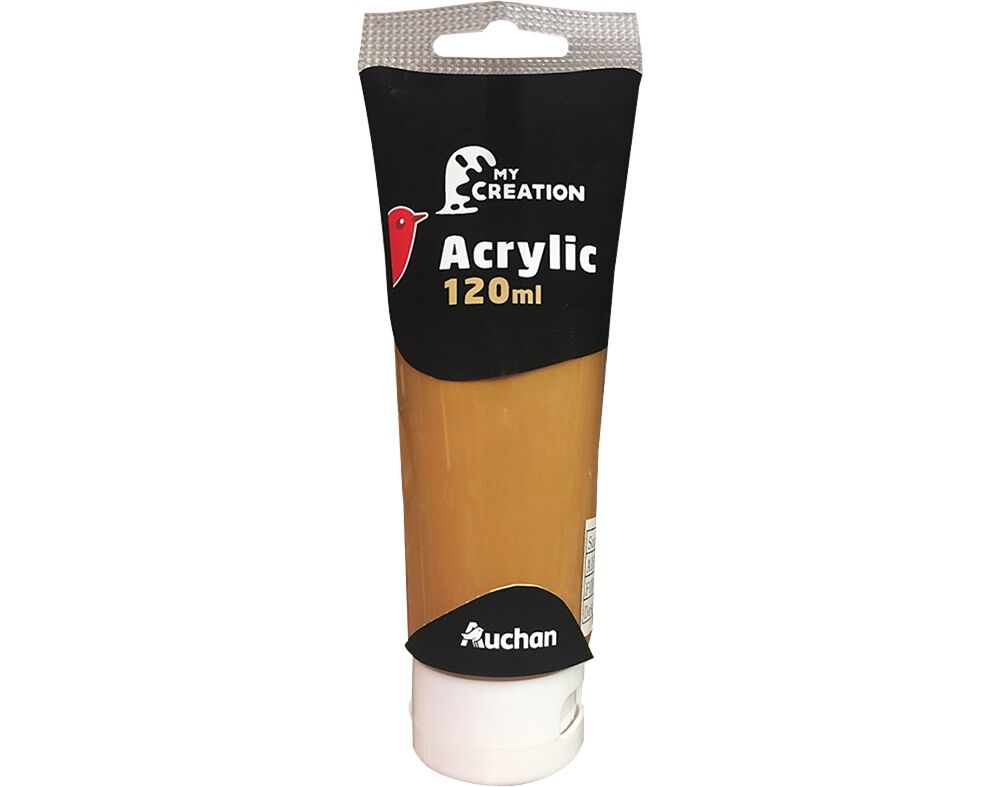 TINTA ACR&Iacute;LICA AUCHAN DOURADO 120ML