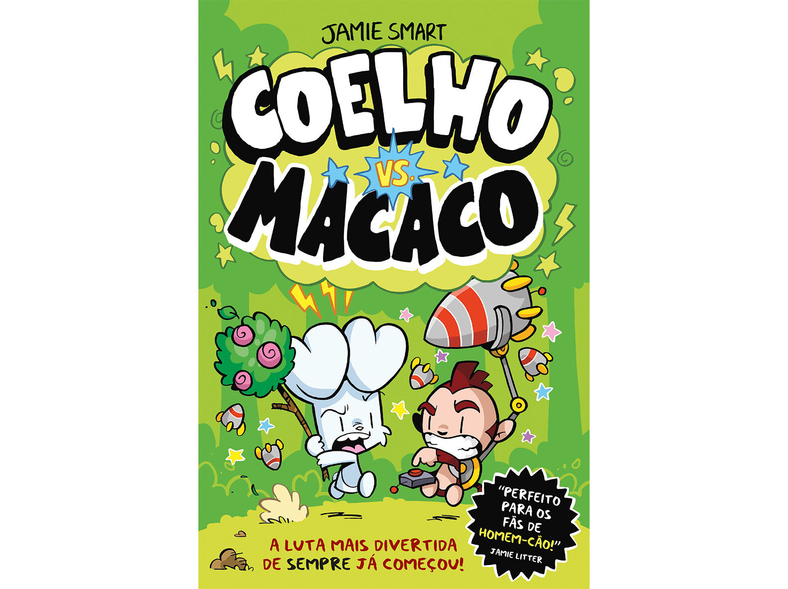 LIVRO COELHO VS. MACACO DE JAMIE SMART