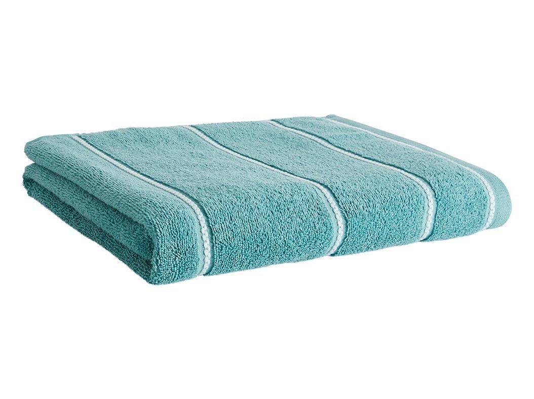 LEN&Ccedil;OL DE BANHO BARRA ACTUEL VERDE ALGOD&Atilde;O 100X150CM 480G/M2