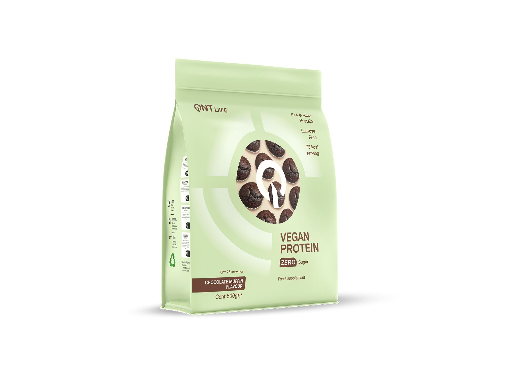 PROTEINA VEGAN QNT MUFFIN CHOCOLATE 500GR