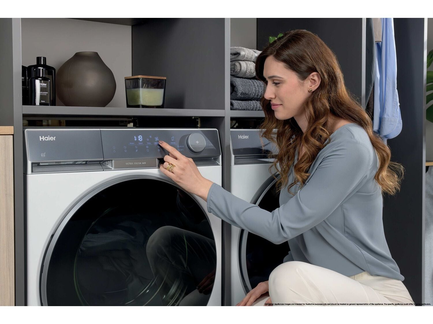 M&Aacute;QUINA DE LAVAR ROUPA HAIER HW110-B14387UIB - BRANCO A -40% 11KG image number 6