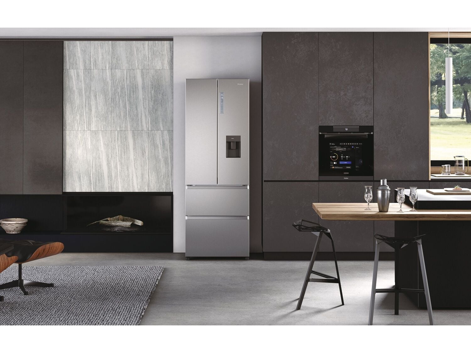 FRIGOR&Iacute;FICO AMERICANO HAIER HFW7720EWMP DISPENSADOR &Aacute;GUA E 477L image number 16