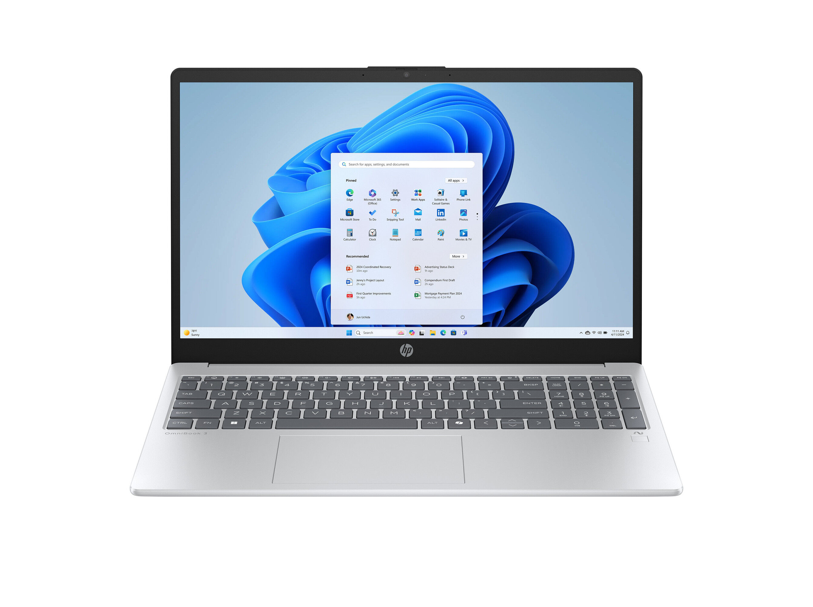 PORT&Aacute;TIL HP OMNIBOOK 3 15.6" RYZEN AI5 16GB 1TB 15-FN0008NP image number 4