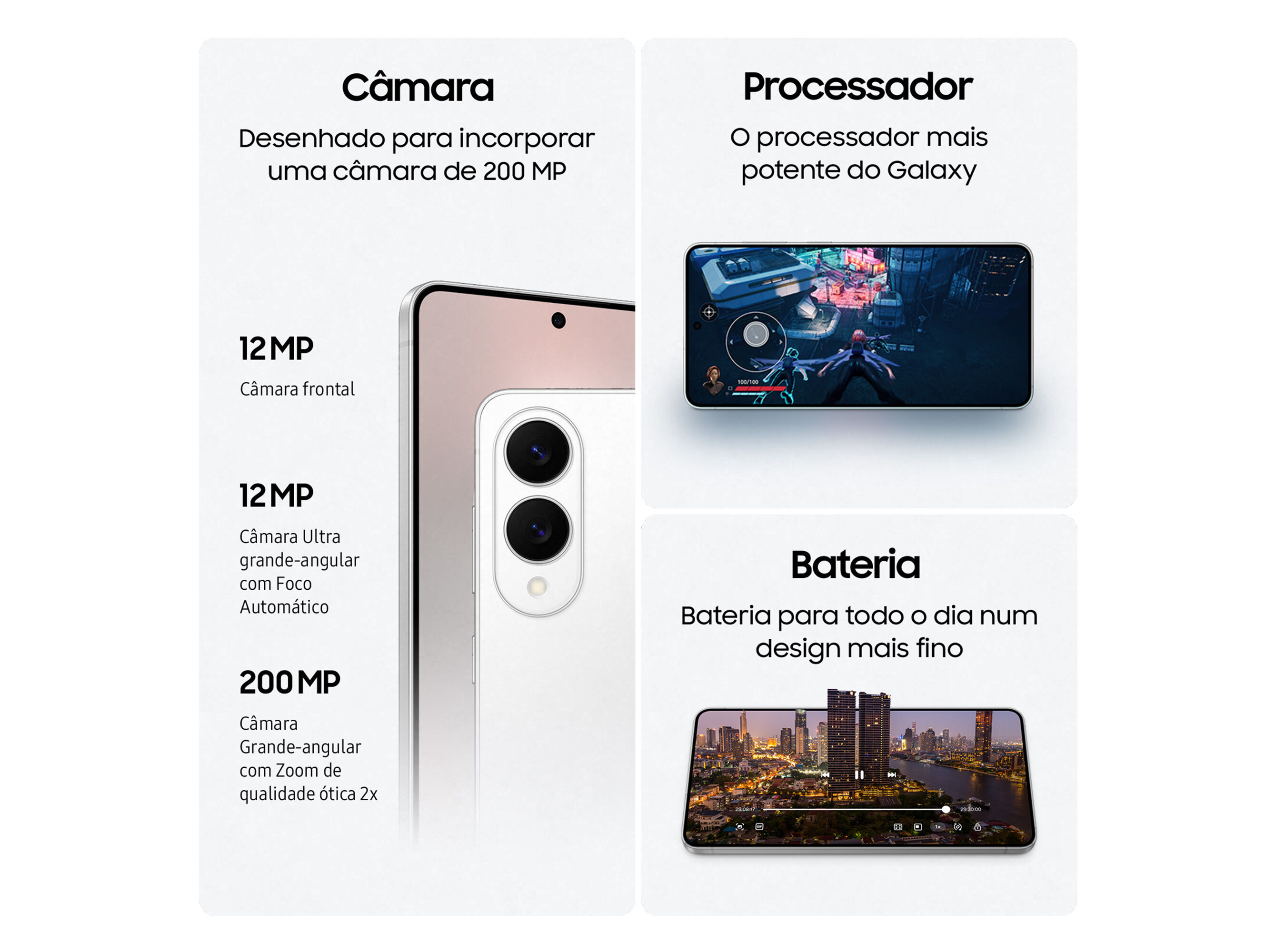 SMARTPHONE SAMSUNG GALAXY S25 EDGE 256GB PRATEADO image number 3