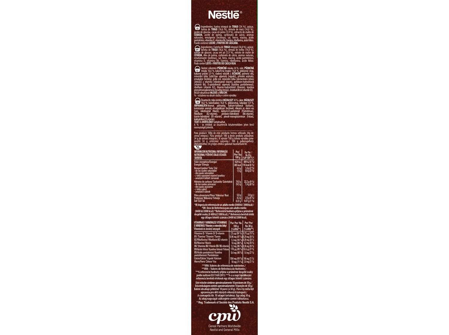 CEREAIS NESTL&Eacute; CHOCAPIC CRUNCHY BROWNIE 300 G image number 1