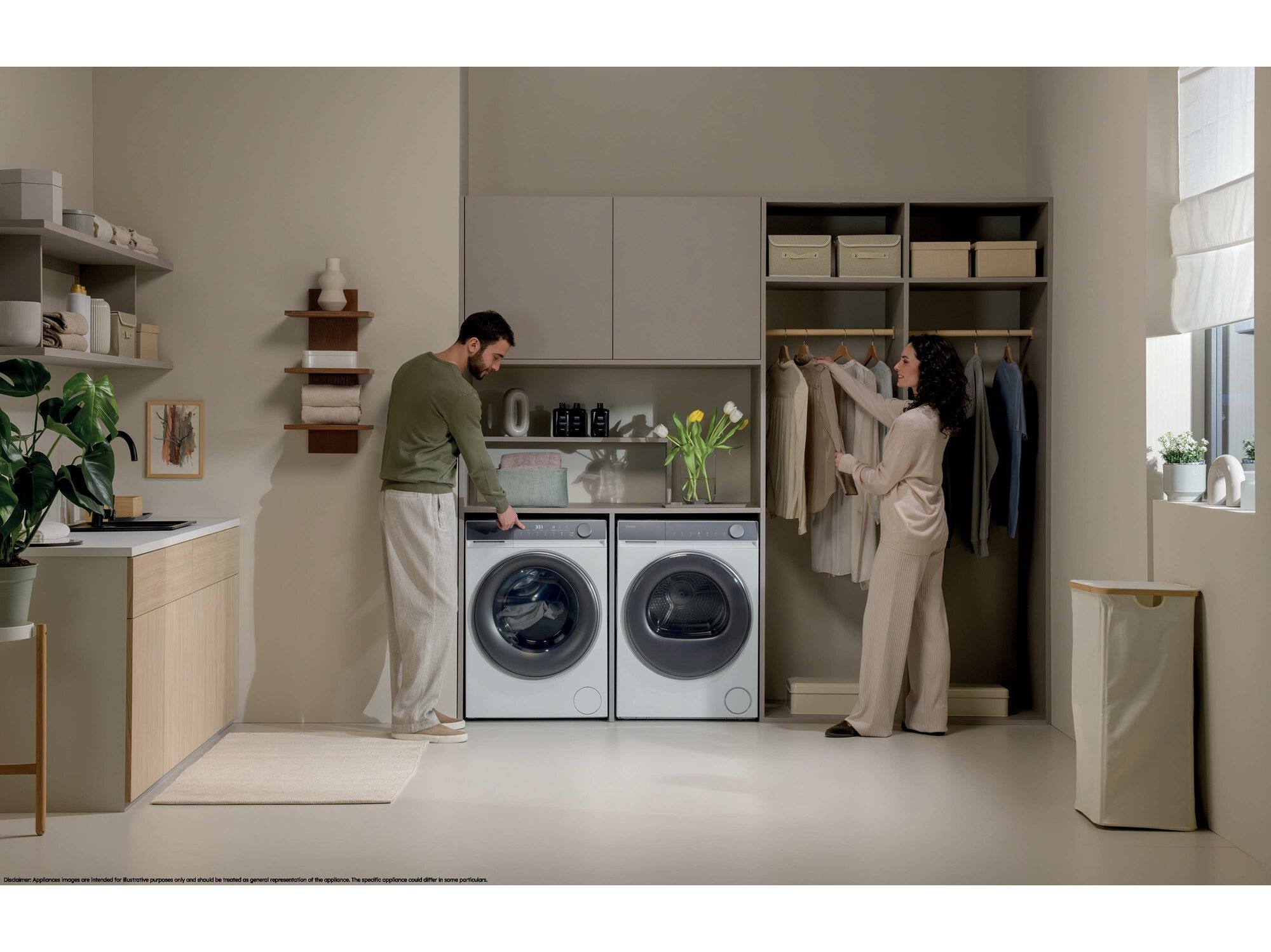 M&Aacute;QUINA DE LAVAR ROUPA HAIER HW100-B14367U-IB - BRANCO A -30% 10KG image number 9