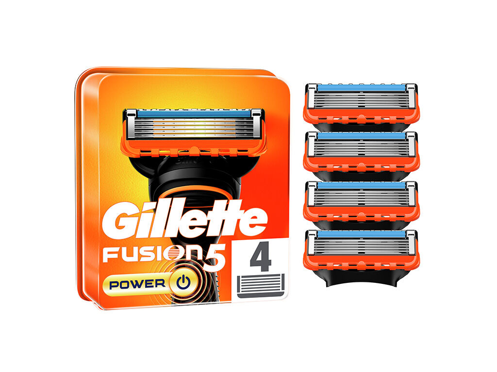 RECARGA DE L&Acirc;MINAS FUSION5 POWER GILLETTE 4 UN image number 0