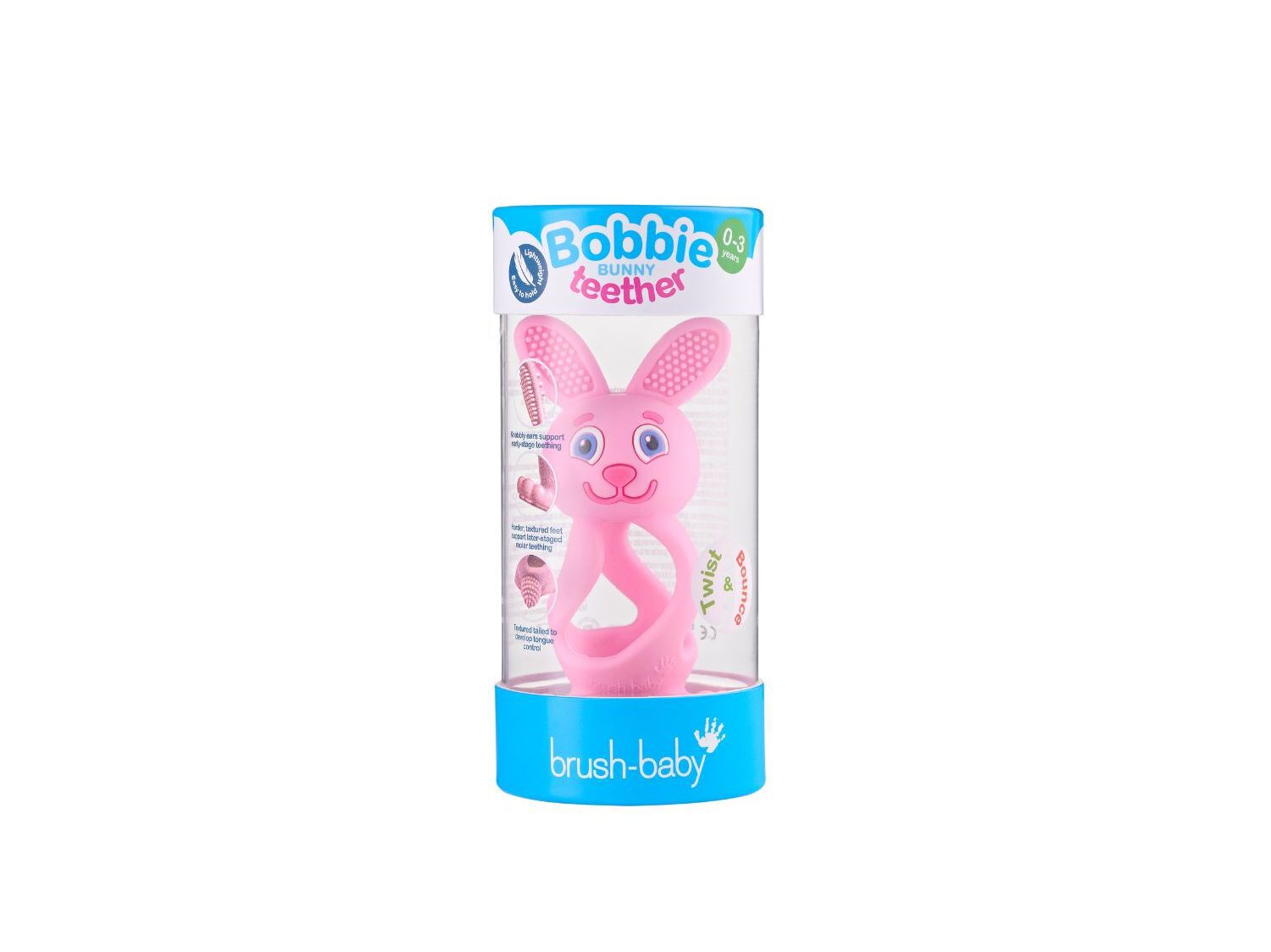 MORDEDOR BRUSH-BABY BOBBIE BUNNY ROSA image number 0