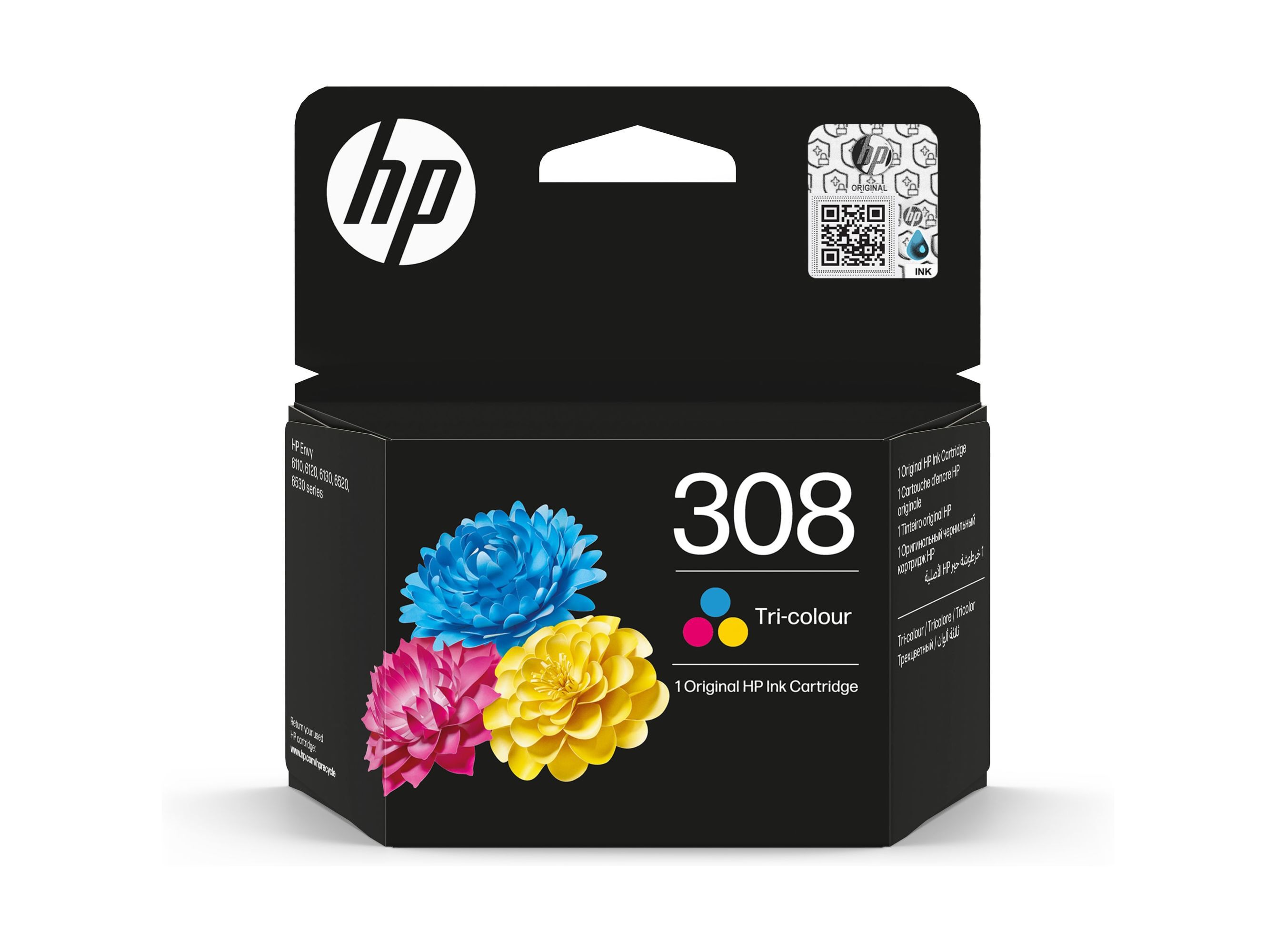TINTEIRO ORIGINAL HP 308 TRI-COLOR