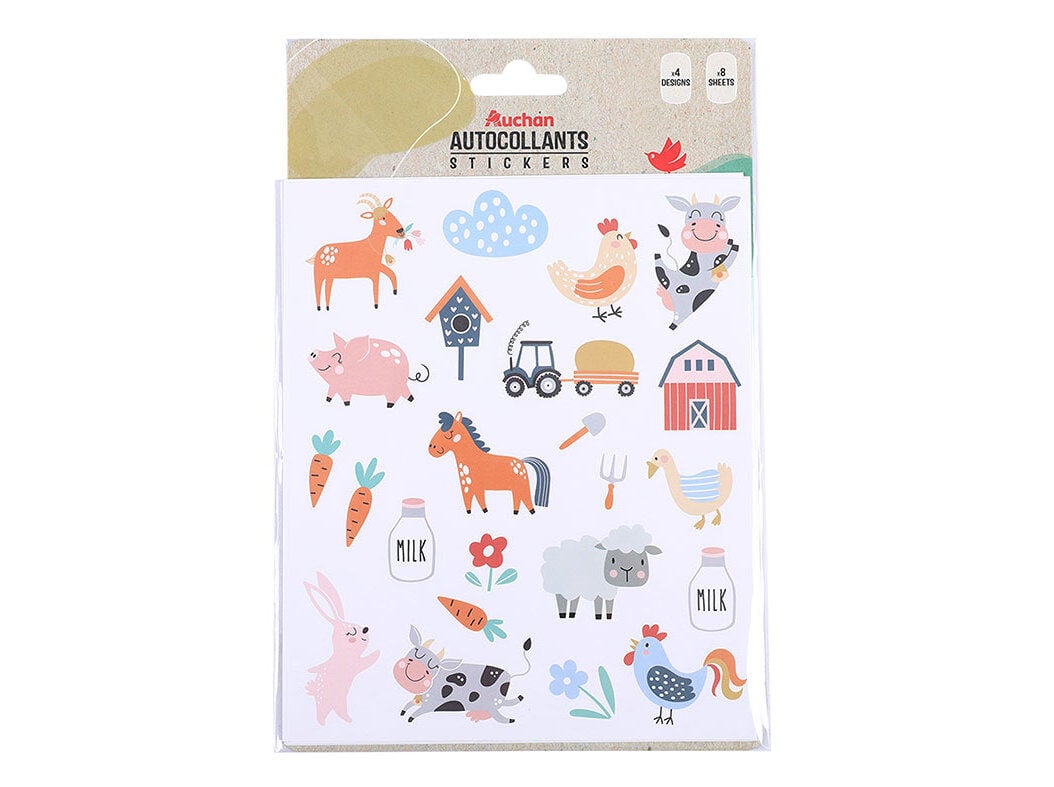 AUTOCOLANTES AUCHAN SORTIDOS image number 0