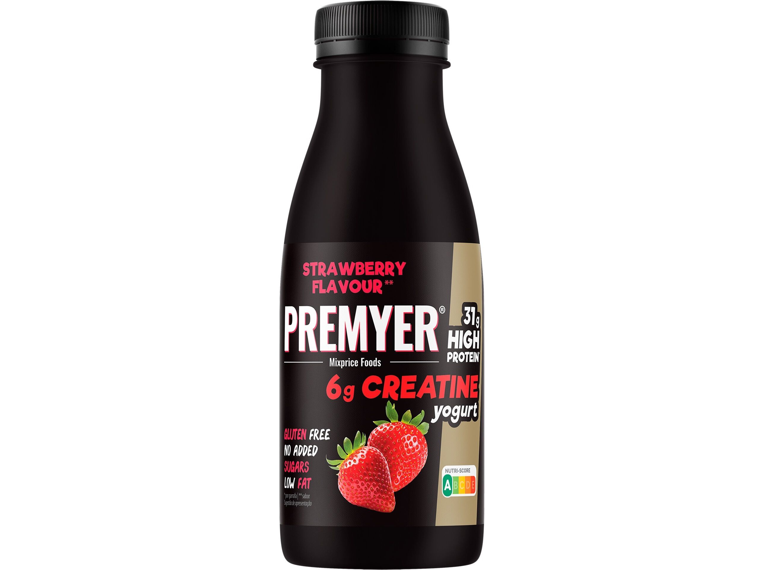 IOGURTE L&Iacute;QUIDO PROTE&Iacute;NA PREMYER MORANGO COM CREATINA 500ML image number 0