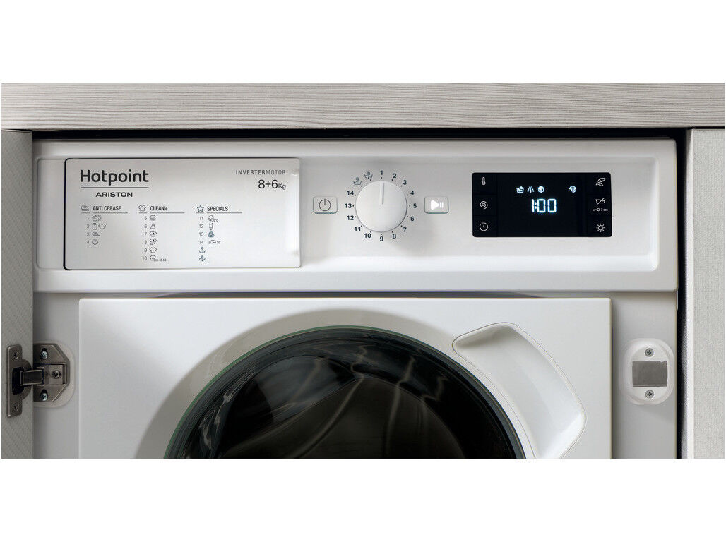 MAQUINA DE LAVAR E SECAR ROUPA HOTPOINT BI WDHG861485EU ENCASTRE B LAVA 8KG E SECA 6KG 1400RPM image number 3