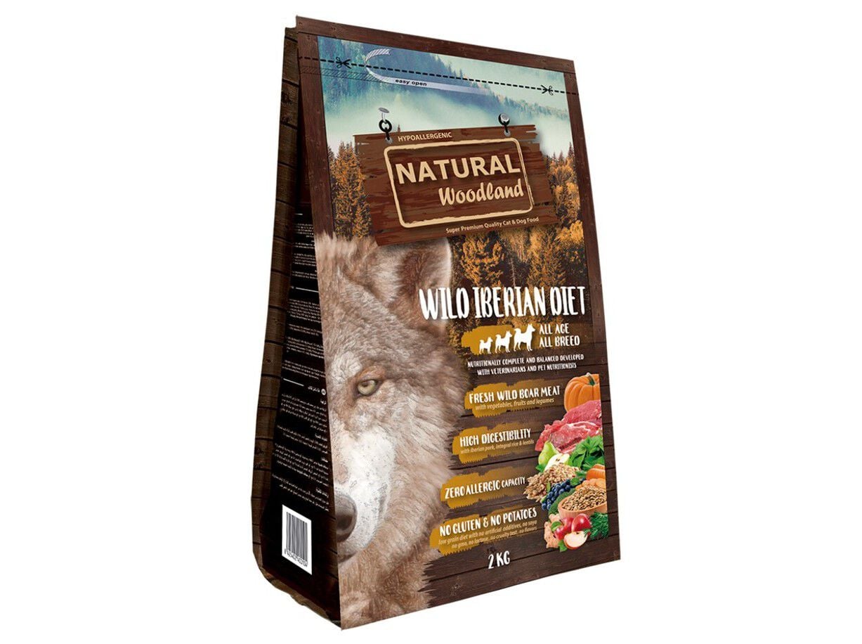 RA&Ccedil;&Atilde;O C&Atilde;O NATURAL WOODLAND WILD IBERIAN 2 KG image number 0