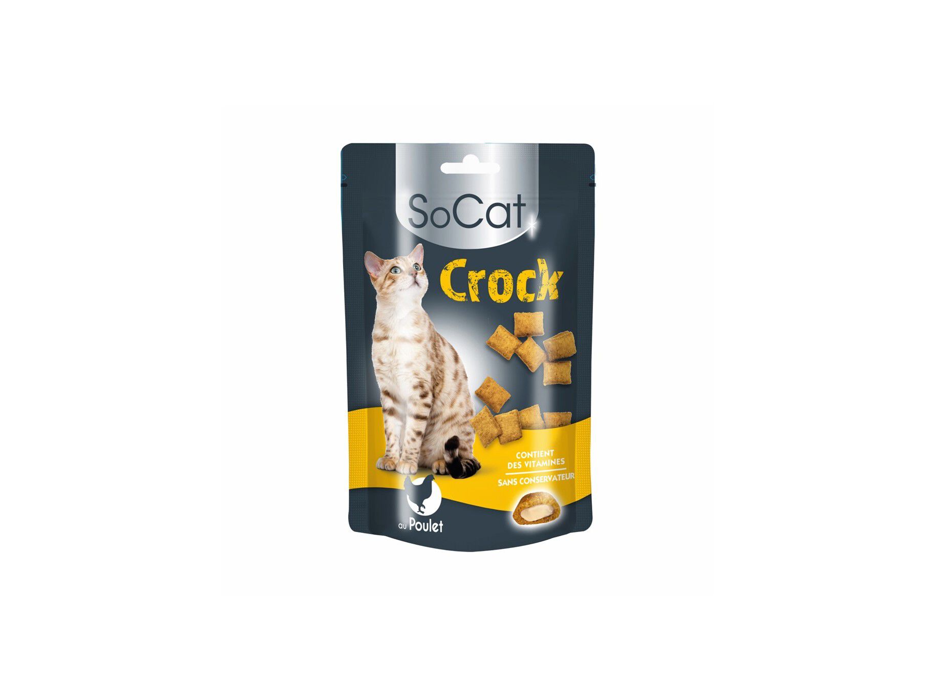 SNACK GATO SOCAT CROCK FRANGO 60G image number 0