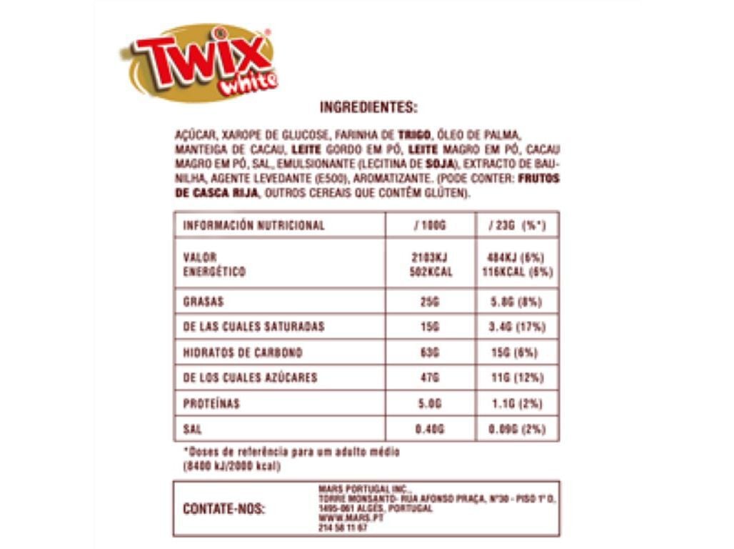 BARRAS DE CHOCOLATE TWIX WHITE 5 X 46 G image number 1