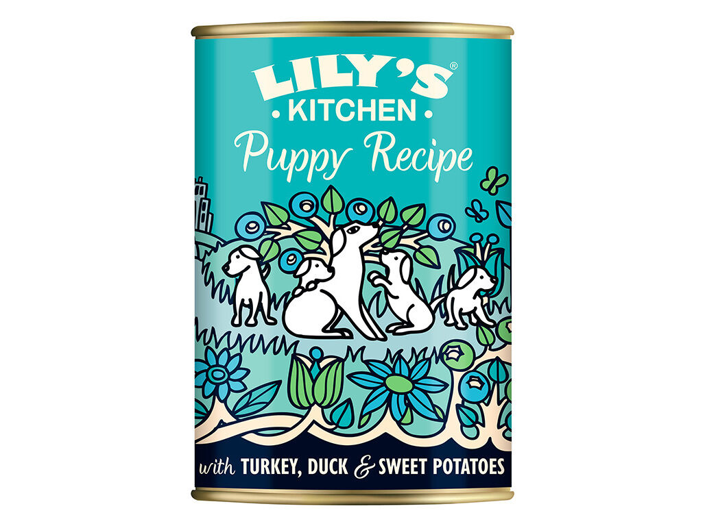 COMIDA H&Uacute;MIDA PARA C&Atilde;O LILY'S KITCHEN J&Uacute;NIOR COM PERU 400G