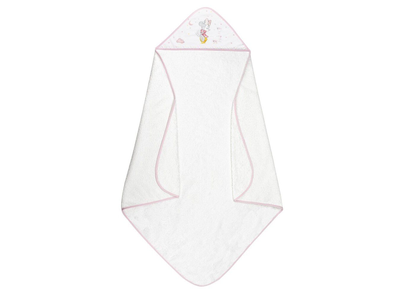 TOALHA BANHO COM CAPUZ MINNIE 100X100CM