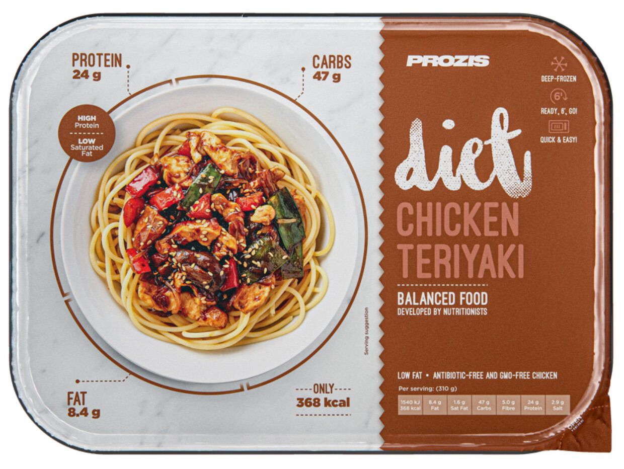 REFEI&Ccedil;&Atilde;O PROZIS DIET FRANGO TERIYAKI 310G