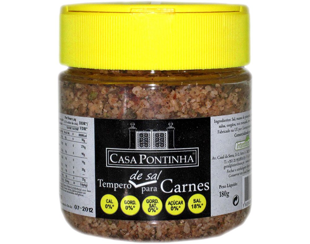 SAL CASA PONTINHA TEMPERO PARA CARNE 180G image number 0