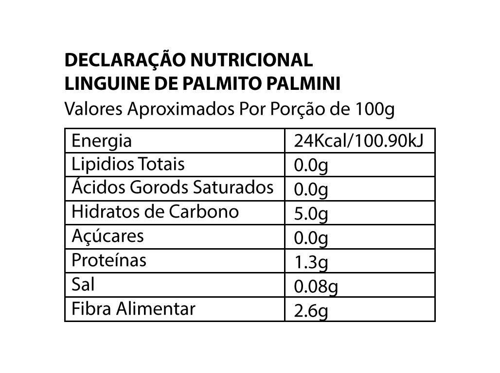 LINGUINE DE PALMITO PALMINI 338G image number 2