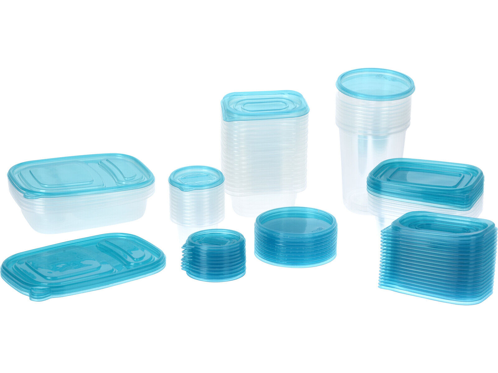 CONJUNTO DE 50 CAIXAS PARA CONSERVA&Ccedil;&Atilde;O EM PL&Aacute;STICO image number 1