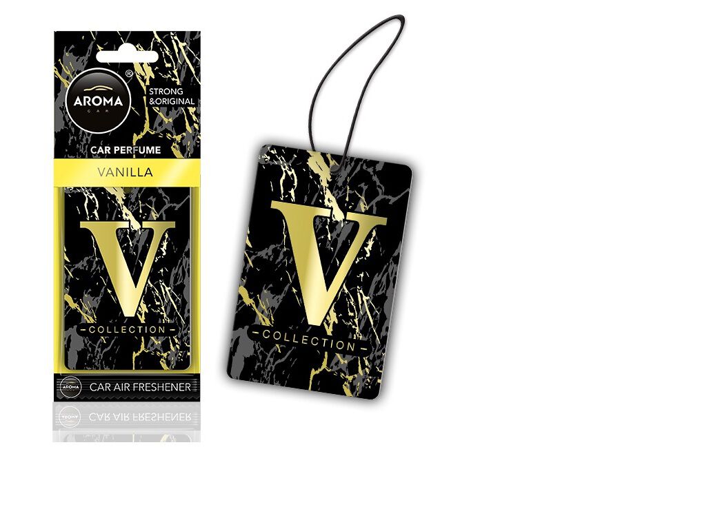 AMBIENTADOR AUTO AROMA CAR V COLLECTION BAUNILHA