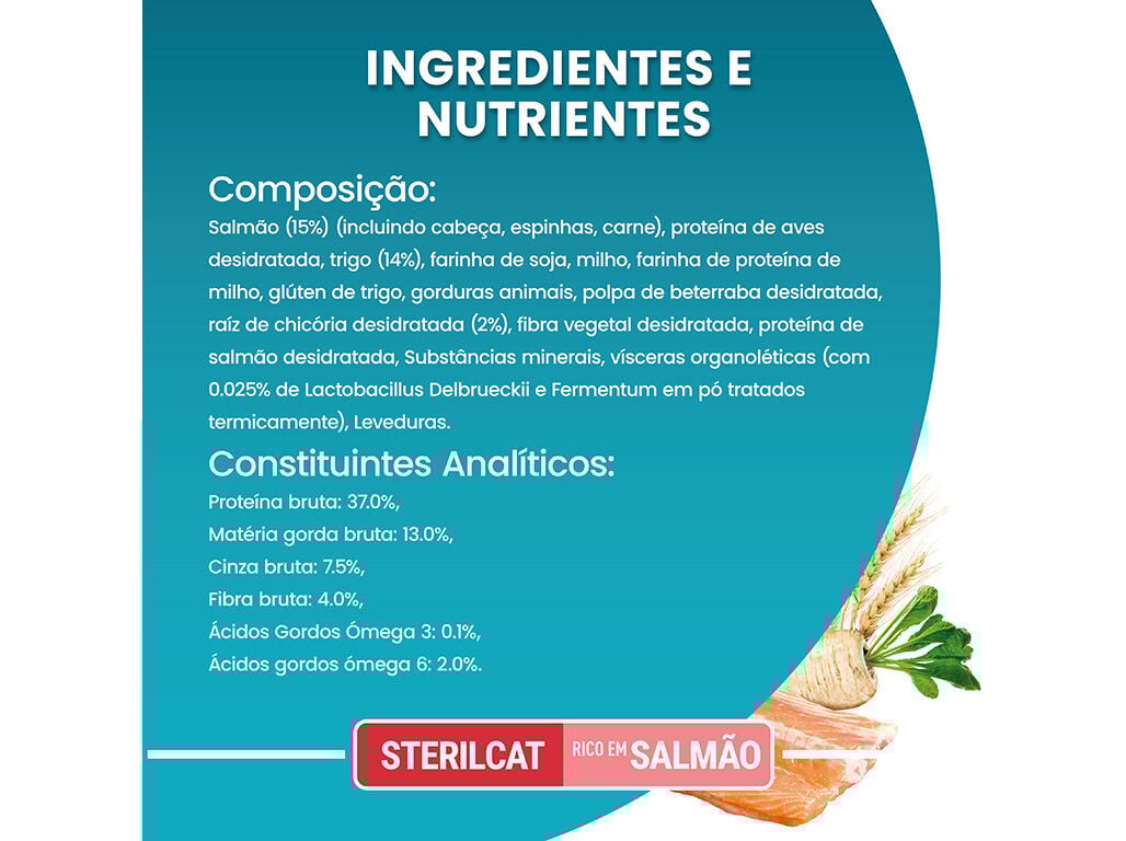 RA&Ccedil;&Atilde;O PARA GATO PURINA ONE ESTERILIZADO COM SALM&Atilde;O 2.8KG image number 4