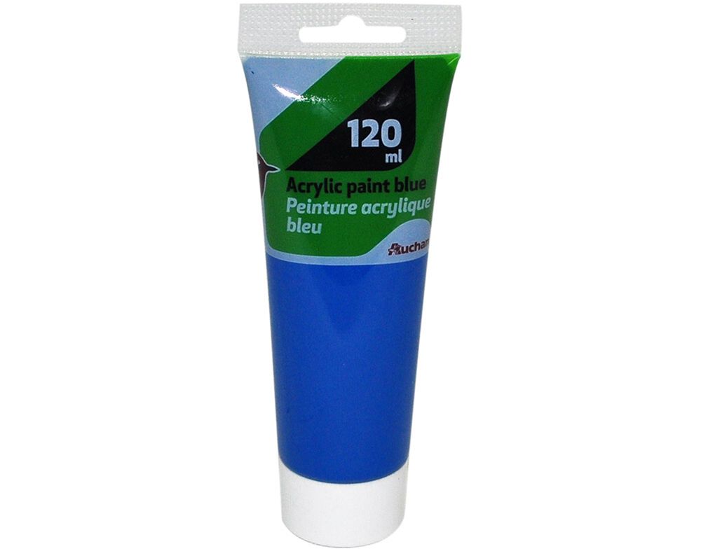 TINTA ACR&Iacute;LICA AUCHAN AZUL 120ML image number 0