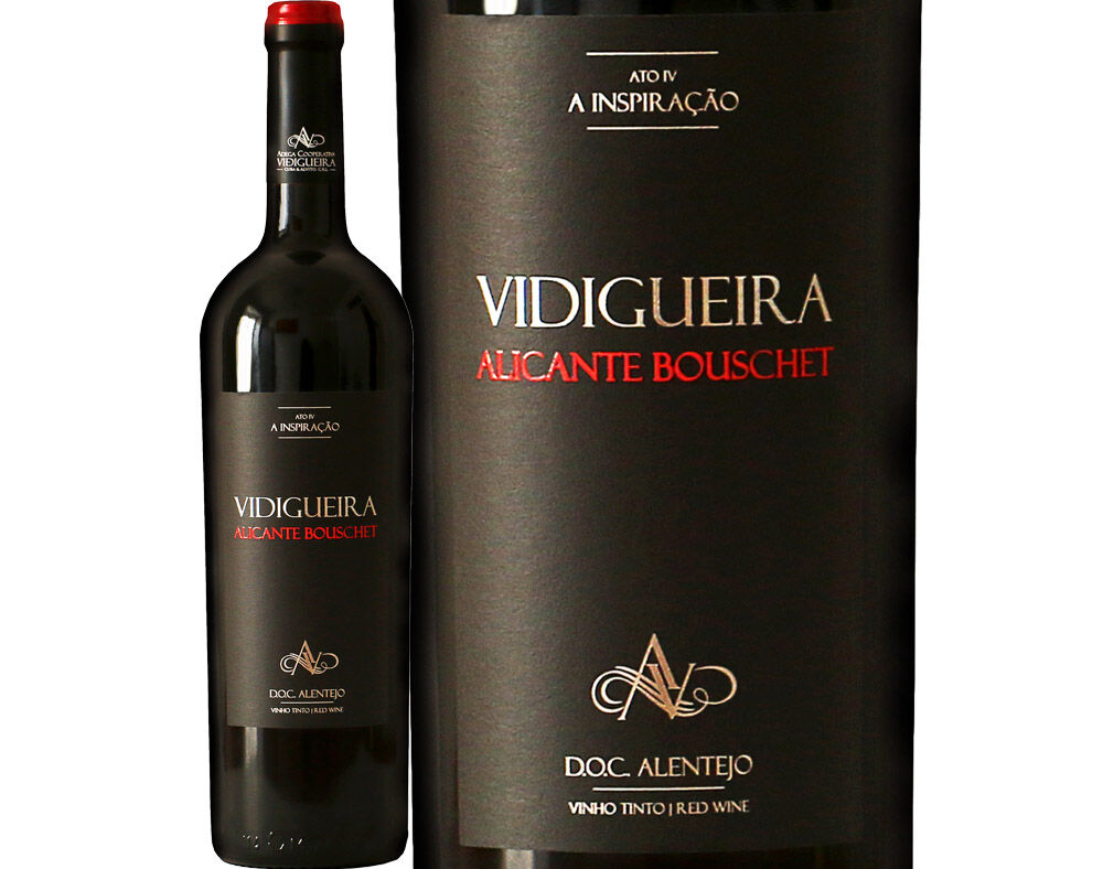VINHO TINTO VIDIGUEIRA ALICANTE BOUSCHET ALENTEJO 0.75L image number 0