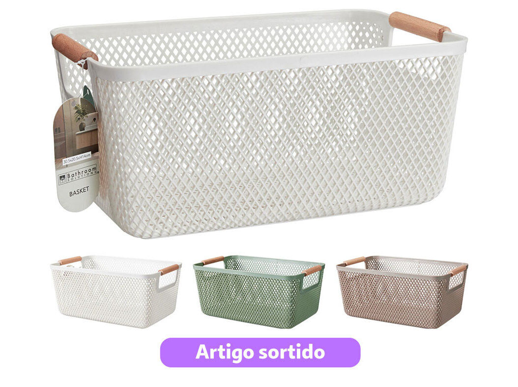 CESTO 35.5X23X16.2CM CORES SORTIDAS