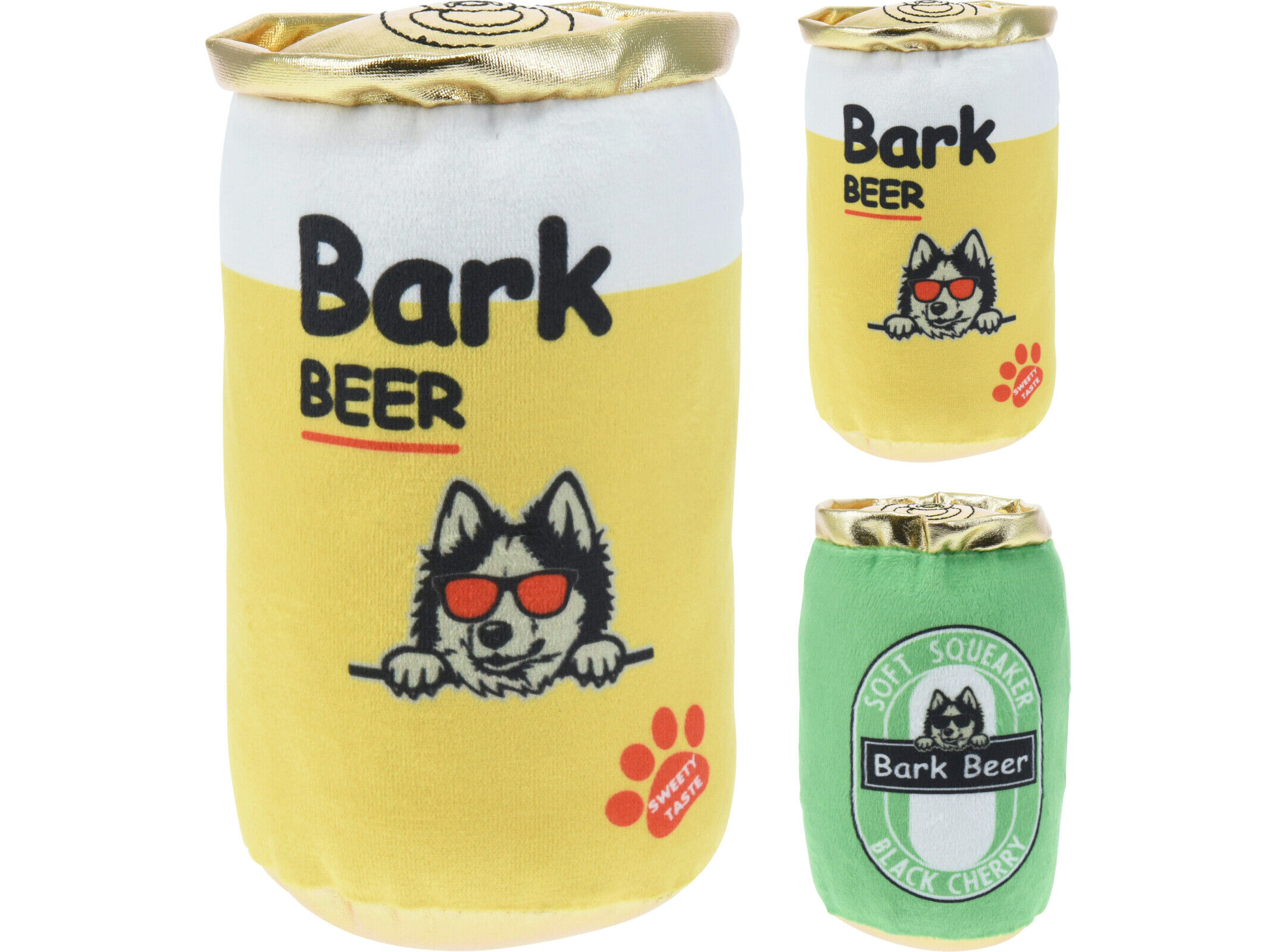 BRINQUEDO C&Atilde;O DOGS COLLECTION PELUCHE LATA 15CM MODELOS SORTIDOS image number 1