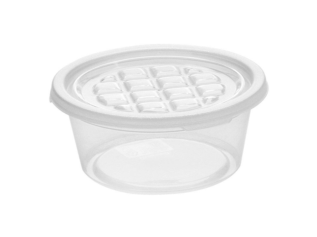 CONJUNTO 4 CAIXAS CONSERVA&Ccedil;&Atilde;O REDONDAS AUCHAN ESSENCIAL PL&Aacute;STICO 0.5L image number 0