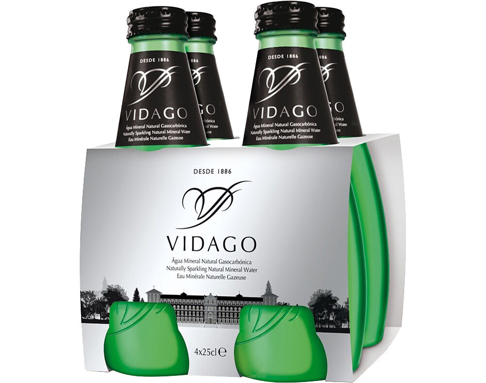 &Aacute;GUA VIDAGO COM G&Aacute;S 4X0.25L image number 0