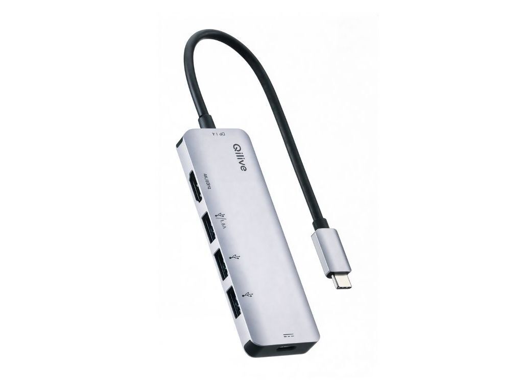 MINI HUB USB-C QILIVE Q.3489 5 EM 1