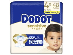 Fraldas Dodot Sensitive Extra T4 10-15 Kg 48 un