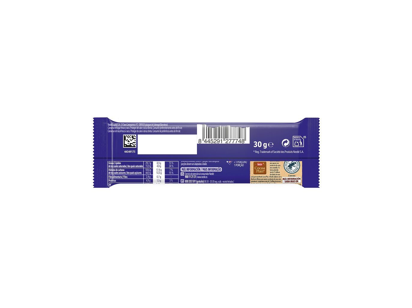 CHOCOLATE CRUNCH SNACK WAFER 30 G image number 1