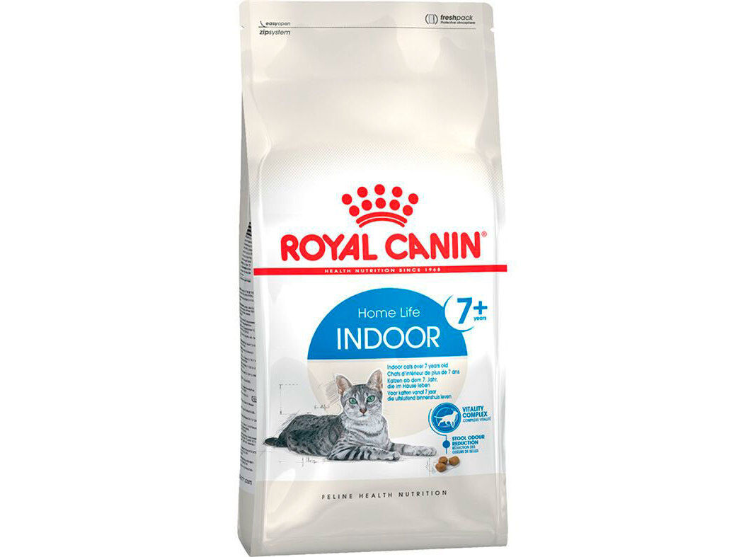 RA&Ccedil;&Atilde;O GATO ROYAL CANIN INDOOR+7 1.5KG