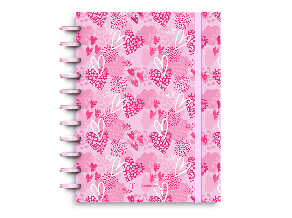 CADERNO A4 ECOSMART AMBAR PAUTADO LOVELY 100 FOLHAS