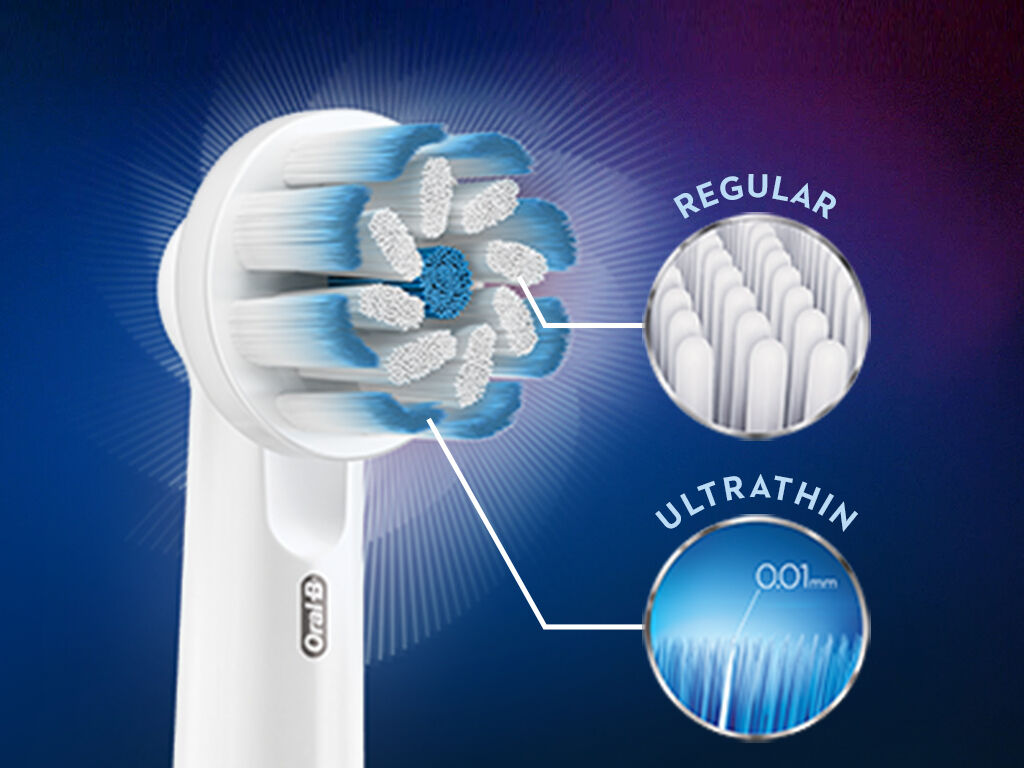RECARGA ORAL B ESCOVA EL&Eacute;CTRICA SENSITIVE 4UN image number 3