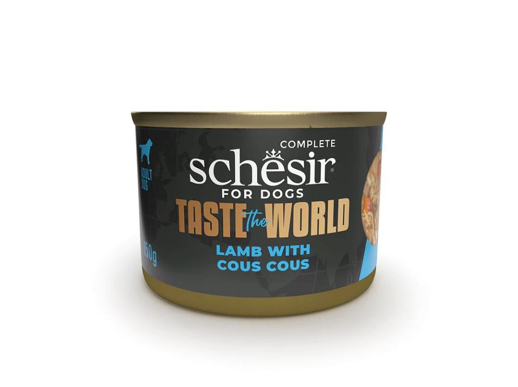 COMIDA H&Uacute;MIDA C&Atilde;O SCHESIR BORREGO/CUSCUZ 150G