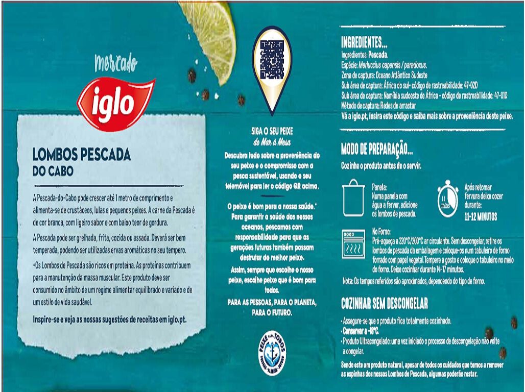 LOMBOS PESCADA IGLO MSC 1KG image number 1