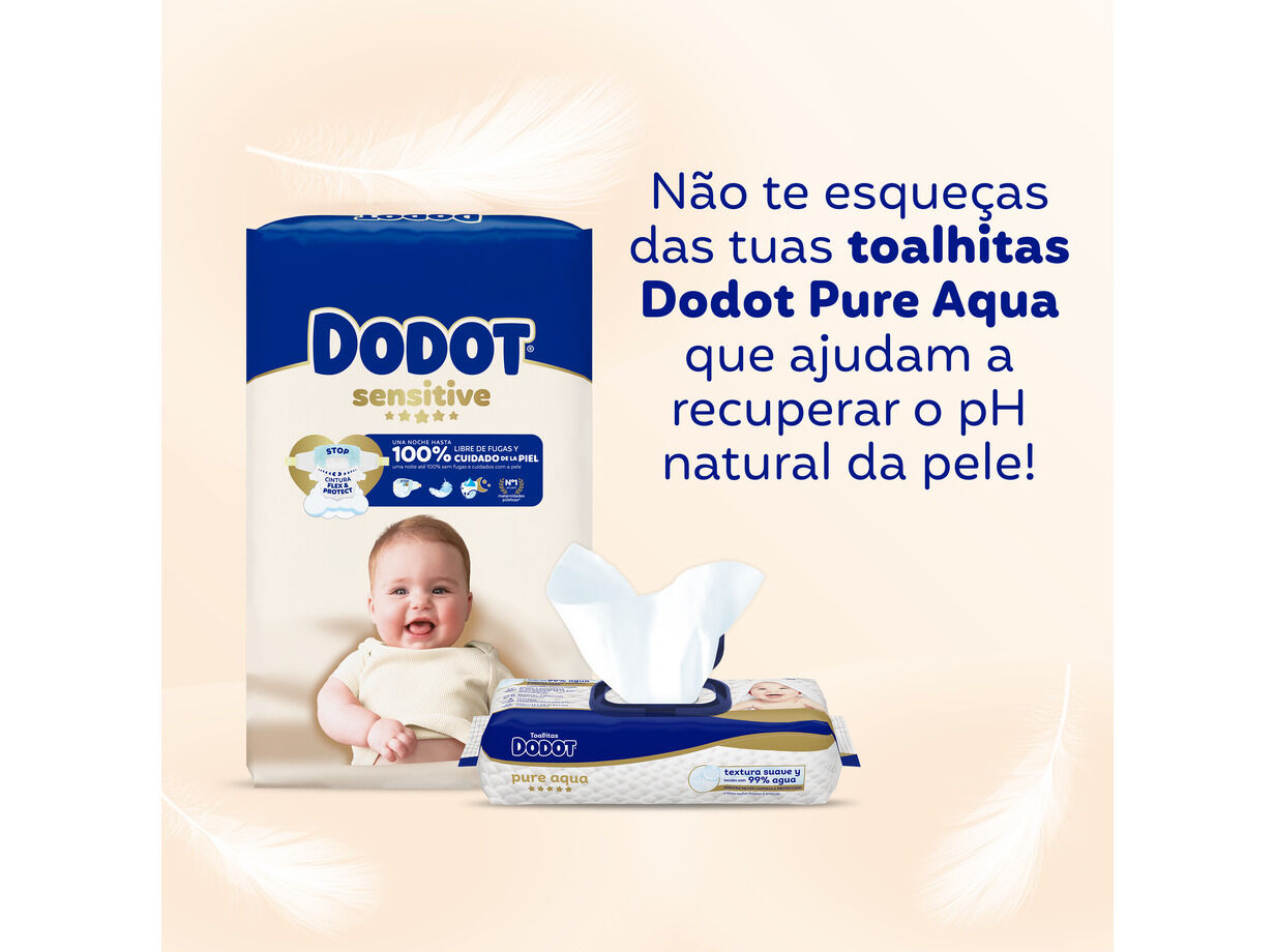 FRALDAS DODOT SENSITIVE T1 2-5KG 58UN image number 1
