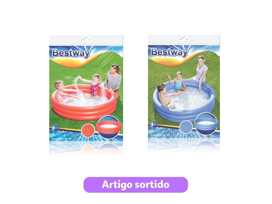 PISCINA INSUFL&Aacute;VEL BESTWAY 152X30CM CORES SORTIDAS