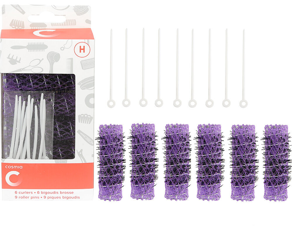 KIT COSMIA PARA CABELO ROLOS E GANCHOS 15UN