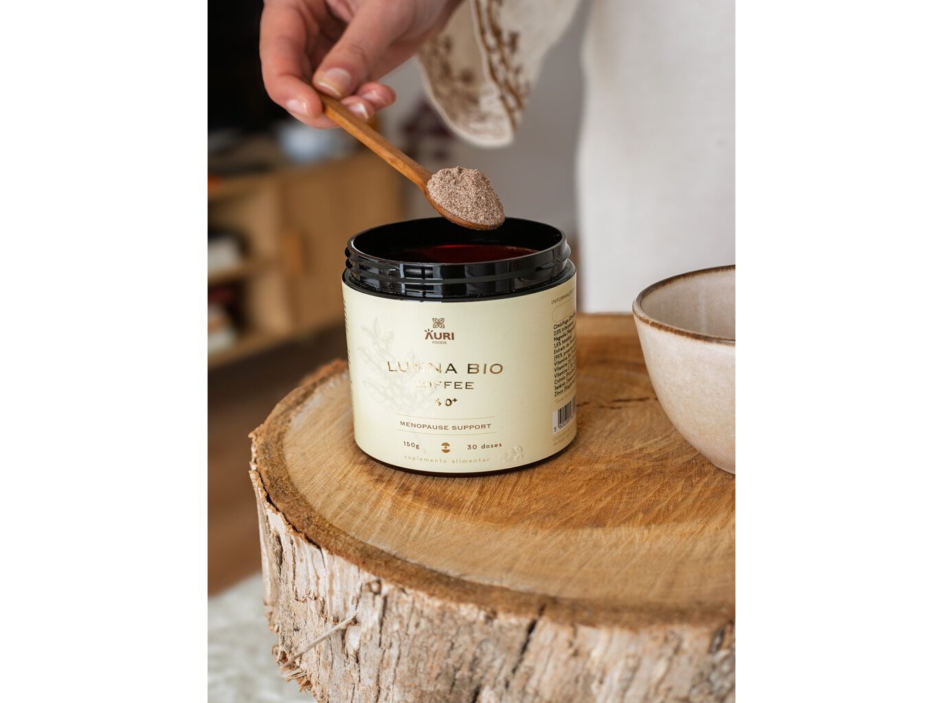 SUPLEMENTO AURIFOODS LUNNA BIO COFFEE 150G image number 1