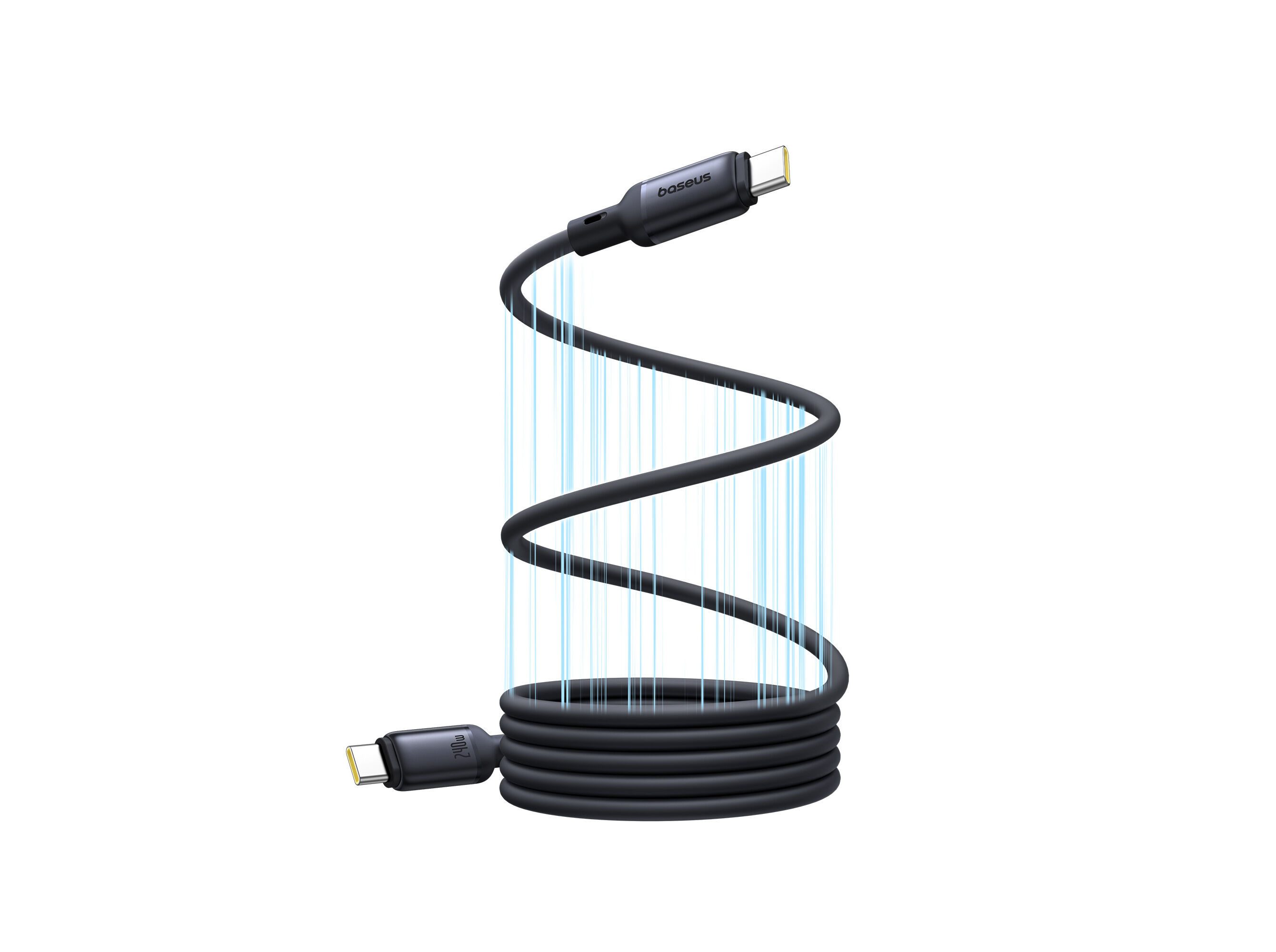 CABO MAGNETICO BASEUS COSMIC BLACK PICOGO USB-C/USB-C image number 1